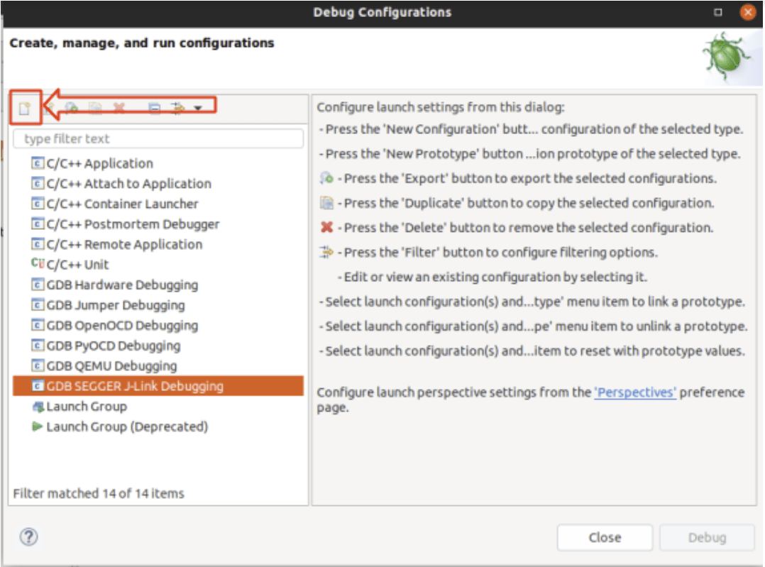 Eclipse: GDB Segger Debug config