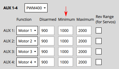 PWM 최소 출력