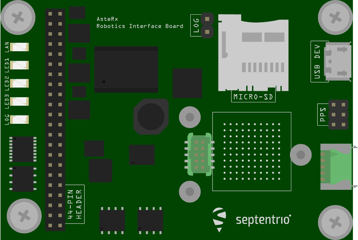 Septentrio Robotics Interface Board Fritzing drawing