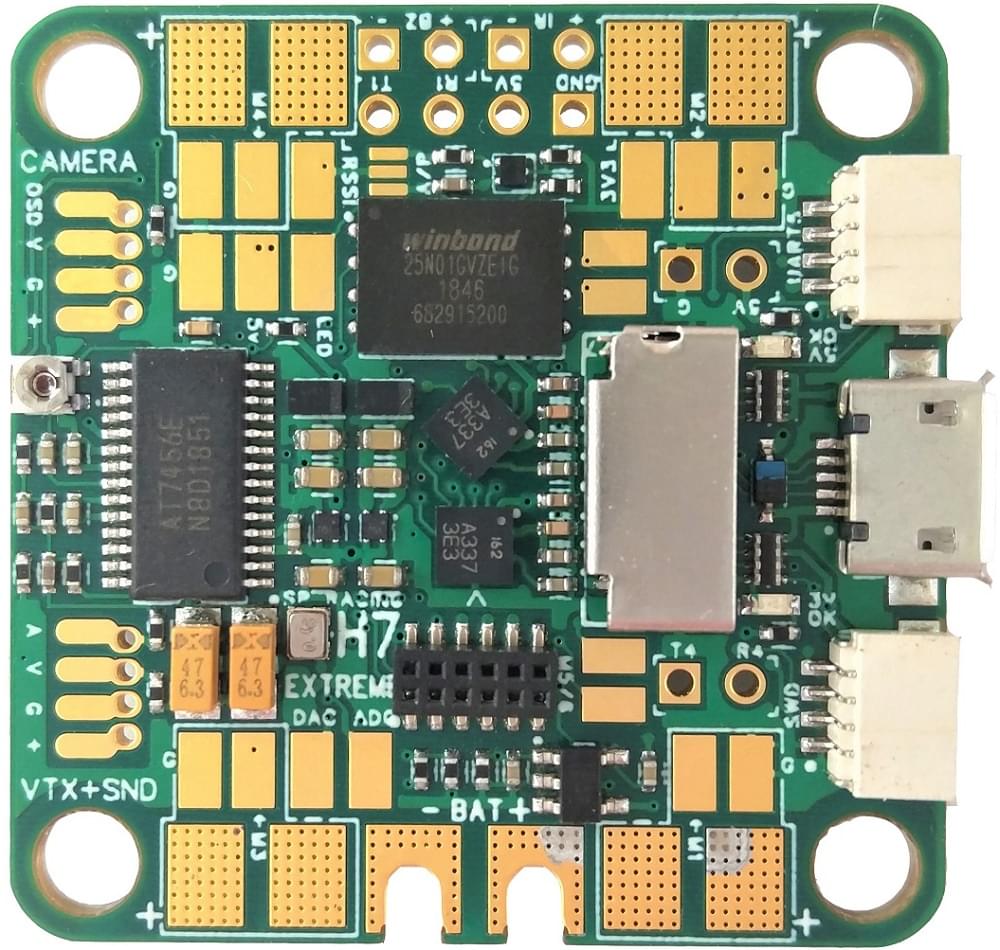 SPRacingH7EXTREME PCB 상단